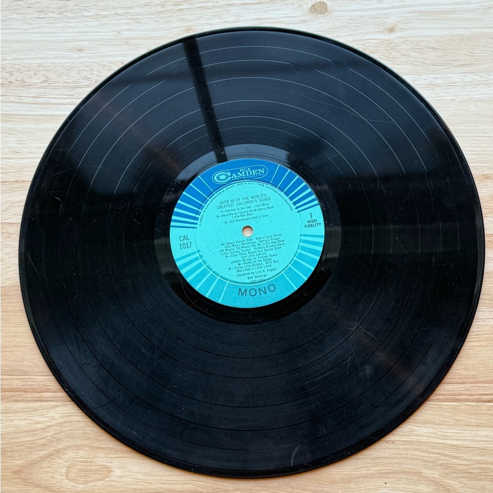 RCA Camden Children's Songs Vinyl Record